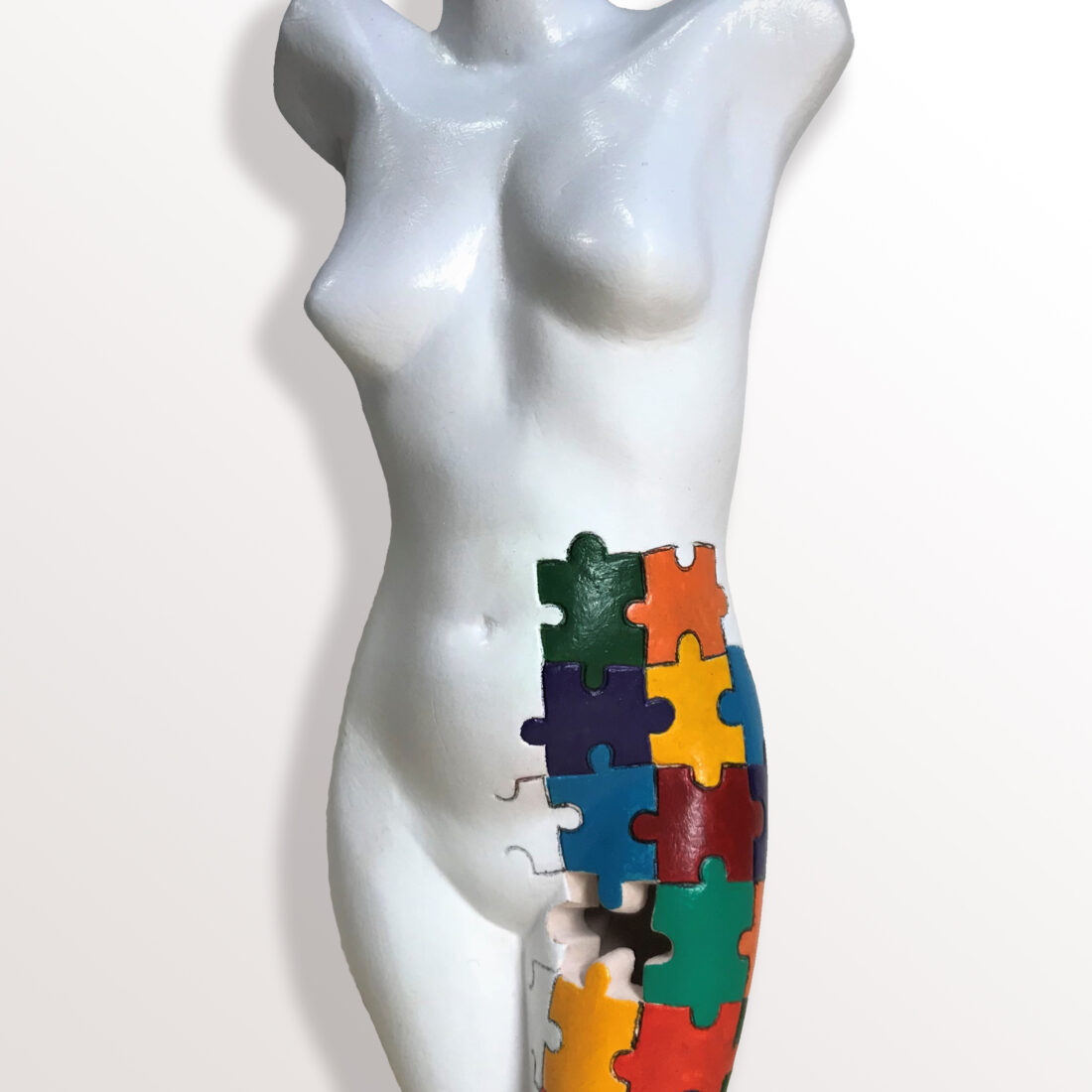 Female Torso With Puzzle Pattern Chahar Store