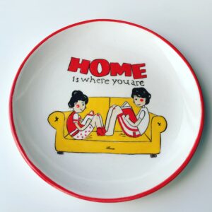 Home is where you are - Handmade Ceramic Plate