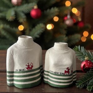 Yılbaşı dekoru kazak seramik